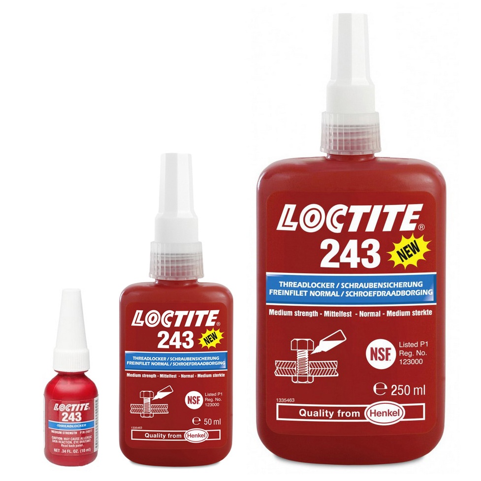 LOCTITE 243 (10 мл) NSF Резьбовой фиксатор средней прочности