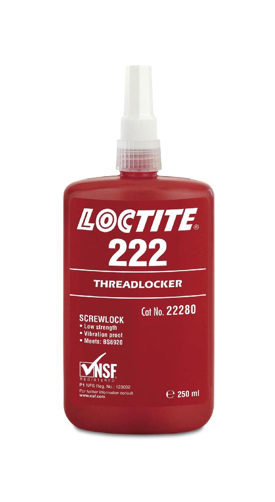 LOCTITE 222 (250 мл) Резьбовой фиксатор низкой прочности