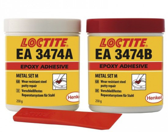LOCTITE EA 3474 (2x250 гр) Состав повышенной износостойкости, шпатлевка